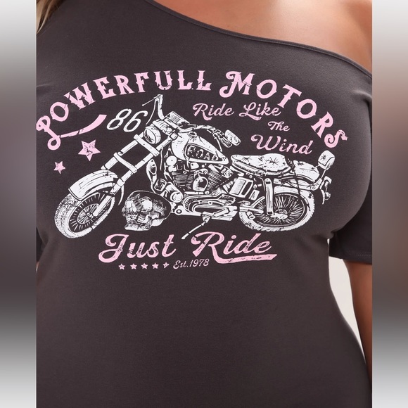 Motorcycle Distressed Mini Dress, 3X “Ride Like the Wind” - Picture 2 of 5